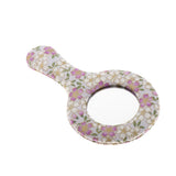 Max Vintage Style Round Handheld Travel Makeup Mirror Compact Vanity Mirror Pattern 5