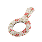Max Vintage Style Round Handheld Travel Makeup Mirror Compact Vanity Mirror Pattern 6