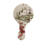 Max Vintage Style Round Handheld Travel Makeup Mirror Compact Vanity Mirror Pattern 7