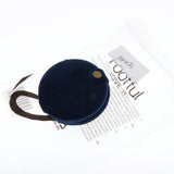 Max Cute Cloth Cover Foldable Women Makeup Mirror 2.8'' Portable Cosmetic Mirror