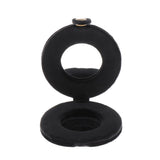 Max Cute Double Sided Travel Folding Pocket Compact Round Makeup Cosmetic Mirror Black