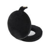 Max Cute Double Sided Travel Folding Pocket Compact Round Makeup Cosmetic Mirror Black