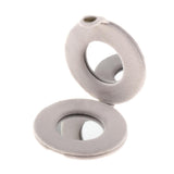 Max Cute Double Sided Travel Folding Pocket Compact Round Makeup Cosmetic Mirror Beige