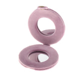 Max Cute Double Sided Travel Folding Pocket Compact Round Makeup Cosmetic Mirror Pink