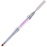 Poly Gel Nail Brush Dual-Ended Poly Acrylic UV Gel Extension Builder Purple