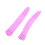 1 Pair Silicone Cuticle Nipper Protective Sleeve Dead Skin Clipper Cover Purple
