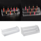 Max Acrylic Makeup Lipstick Display Stand Nail Polish Storage Rack 2 Layers