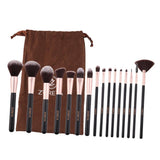 Max 16 Pcs Makeup Brush Set w/Bag for Eye shadow Blusher Face Powder Foundation
