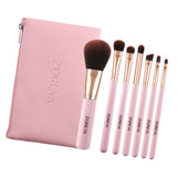 Max 7x Beauty Makeup Cosmetic Brushes Loose Powder Eyebrow Brush w/ Zipper Bag