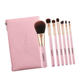 Max 7x Beauty Makeup Cosmetic Brushes Loose Powder Eyebrow Brush w/ Zipper Bag