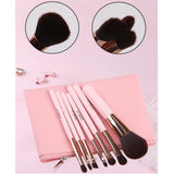 Max 7x Beauty Makeup Cosmetic Brushes Loose Powder Eyebrow Brush w/ Zipper Bag
