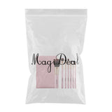 Max 7x Beauty Makeup Cosmetic Brushes Loose Powder Eyebrow Brush w/ Zipper Bag