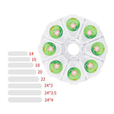 Max 100Pcs Curved Ingrown Toenail Straightening Clips Set Nail Stickers Clear