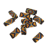 Maxbell 10x Knitted Fabric Hair Dreadlock Beads Tubes For DIY Braids Pendants 11 - Aladdin Shoppers