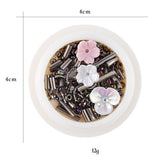 Maxbell 3D Nail Art Decoration Mixed Faux Shell Flowers Sequins Rivet Beads Stone 04