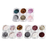 Maxbell 6 Boxes Holographic Mermaid Nail Art Glitter Powder Sequins Flakes Paillette 01
