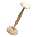 Max Vintage Wooden Wig Cap Helmet Hat Rack Holder Display Stands Free Standing L