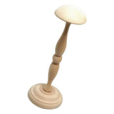 Max Vintage Wooden Wig Cap Helmet Hat Rack Holder Display Stands Free Standing L