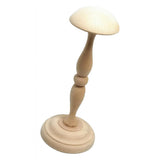 Max Vintage Wooden Wig Cap Helmet Hat Rack Holder Display Stands Free Standing M