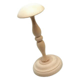 Max Vintage Wooden Wig Cap Helmet Hat Rack Holder Display Stands Free Standing S