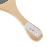 Max Wooden Makeup Cosmetic Compact Handheld Mirror Travel Small Vanity Mirror Round M