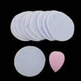 Max Reusable Makeup Remover Wipes Facial Cleansing Bamboo Cotton Rounds Pads Blue