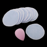 Max Reusable Makeup Remover Wipes Facial Cleansing Bamboo Cotton Rounds Pads Blue
