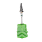 Maxbell Tungsten Steel Polishing Head Nail Drill Bit for Acrylic UV Gel Removal Green