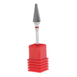 Max Tungsten Steel Polishing Head Nail Drill Bit for Acrylic UV Gel Removal Red