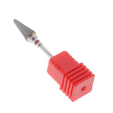 Max Tungsten Steel Polishing Head Nail Drill Bit for Acrylic UV Gel Removal Red