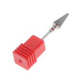 Max Tungsten Steel Polishing Head Nail Drill Bit for Acrylic UV Gel Removal Red