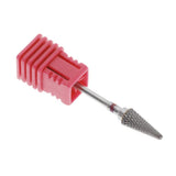 Max Tungsten Steel Polishing Head Nail Drill Bit for Acrylic UV Gel Removal Red