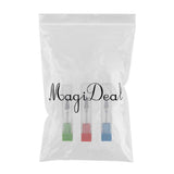 Max 3/32'' Nail Art Drill Bit Acrylic Gels Removal Electric Manicure Bits Set 3x