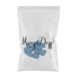 Max 10pcs Manicure DIY Nail Files Sanding Caps/Bands Grinding Mandrel Bit Blue