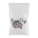 Max 10pcs Manicure DIY Nail Files Sanding Caps/Bands Grinding Mandrel Bit Brown