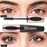 Maxbell 4D Black Waterproof No Clumping Eyelash Mascara Volumizing Makeup Mascara