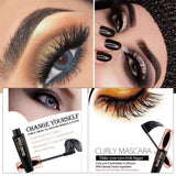 Maxbell 4D Black Waterproof No Clumping Eyelash Mascara Volumizing Makeup Mascara