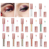 Maxbell Liquid Glitter Eyeshadow Waterproof Metallic Makeup Long Lasting Eye Shadow 01