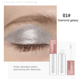 Maxbell Liquid Glitter Eyeshadow Waterproof Metallic Makeup Long Lasting Eye Shadow 01