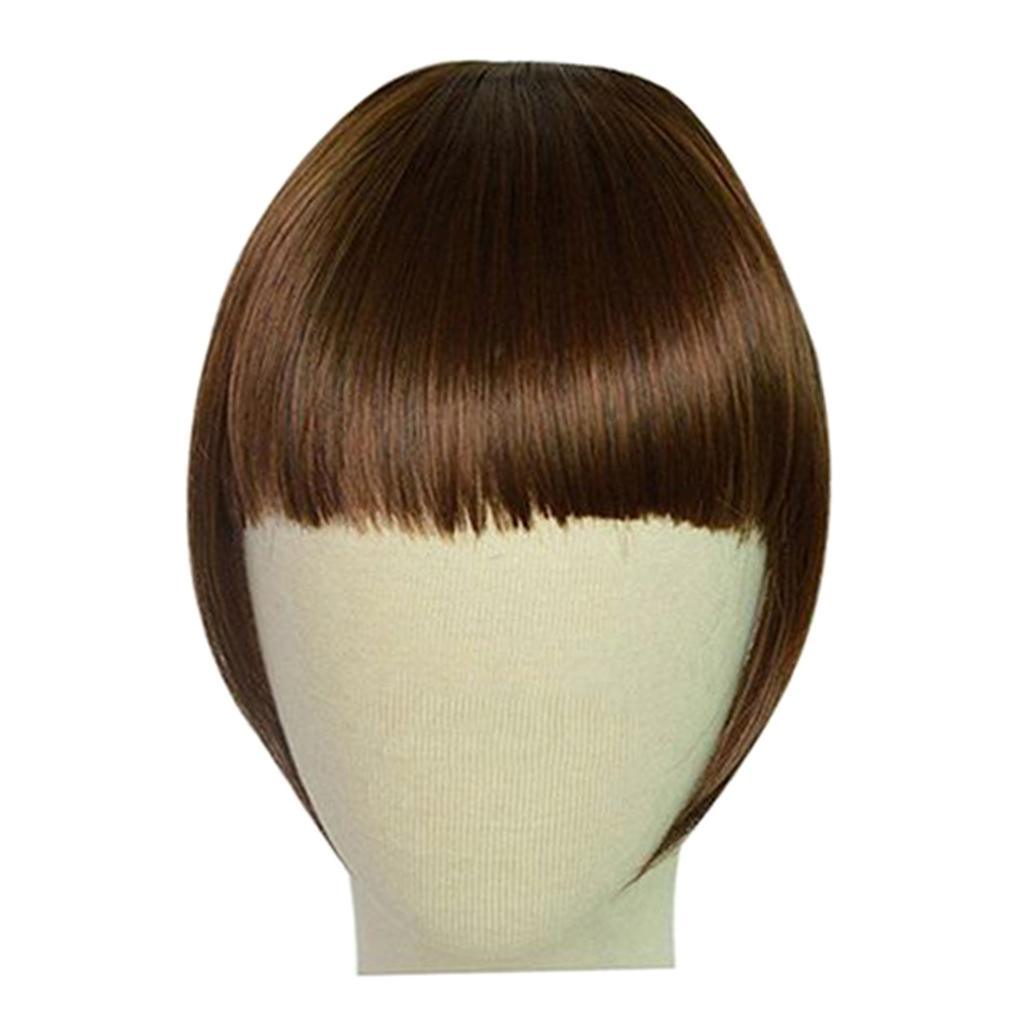 Maxbell Heat Resistant Synthetic Hair Bang Clip In On Bang Fringe Hair Extension 02 - Aladdin Shoppers