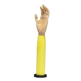 Maxbell Wooden Articulated Display Hand Model Manicure Practice Painting Mannequin Yellow