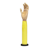 Maxbell Wooden Articulated Display Hand Model Manicure Practice Painting Mannequin Yellow