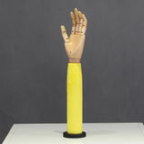 Maxbell Wooden Articulated Display Hand Model Manicure Practice Painting Mannequin Yellow