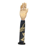 Maxbell Wooden Articulated Display Hand Model Manicure Practice Painting Mannequin Flower 2