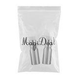 Maxbell 2x Empty Makeup Shampoo Pump Bottles Aluminum Cream Lotion Containers 50ml