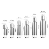 Maxbell 2x Empty Makeup Shampoo Pump Bottles Aluminum Cream Lotion Containers 50ml