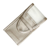 Max Travel Leather Makeup Bag Cosmetic Beauty Brushes Organizer Bag Case Silver