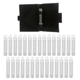 Maxbell 30pcs 2ml Empty Glass Perfume Sample Dropper Bottles Vials for Oil Fragrance