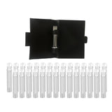 Maxbell 30pcs 2ml Empty Glass Perfume Sample Dropper Bottles Vials for Oil Fragrance