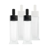 Max 2pcs Empty 30ml Glass Dropper Bottles for Essential Oils Serum Perfume White